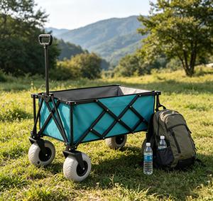 <span class=keywords><strong>Chariot</strong></span> <span class=keywords><strong>pliable</strong></span> portable, <span class=keywords><strong>chariot</strong></span> <span class=keywords><strong>pliable</strong></span> robuste avec tissu Oxford 600D, capacité <span class=keywords><strong>de</strong></span> 120L pour le camping, le <span class=keywords><strong>jardin</strong></span>, la plage - Product Image 1