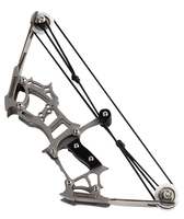 Mini arc composé en acier inoxydable petite poulie arc flèche tir jouet intérieur et extérieur décompression Bowstring ensemble