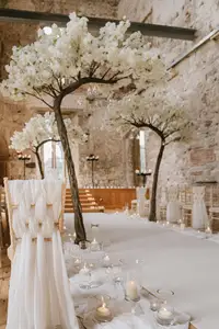 Arches de árbol de cerezo artificial para boda