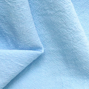 Tela de lino y algodón con efecto arrugado, lavada con arena, 15S, para camisas y vestidos casuales. - Product Image 4