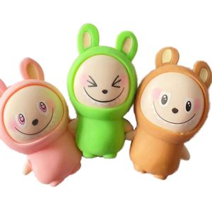 Popular Juguete Blandito de Conejito de 10cm, Material TPR, con Disfraz Intercambiable, Regalo Creativo para Aliviar el Estrés, para Niños de 6+ Años - Product Image 2
