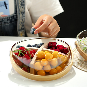 Cesta de Frutas de <span class=keywords><strong>Vidrio</strong></span> de Gran Capacidad, Diseño Minimalista, Cubitera para Bar/KTV/Sala de Estar, Organizador de Dulces/Snacks - Product Image 2