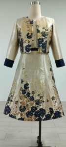 Ensemble de robes pour femmes au design élégant, taille plus, deux pièces, robe élégante de haute qualité pour les événements élégants - Product Image 4