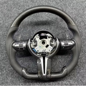 Volante Deportivo Inteligente de Fibra de Carbono y Cuero para <span class=keywords><strong>BMW</strong></span> F30 F10 F20 F36 F22 E90 E72 E60 E46 M2 M3 M4 <span class=keywords><strong>M5</strong></span> M6 de Alta Calidad - Product Image 1