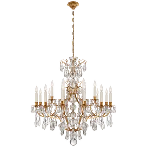 Antoinette Medium Chandelier Teardrop shaped crystal Ceiling Lamp for entryway living room dining room