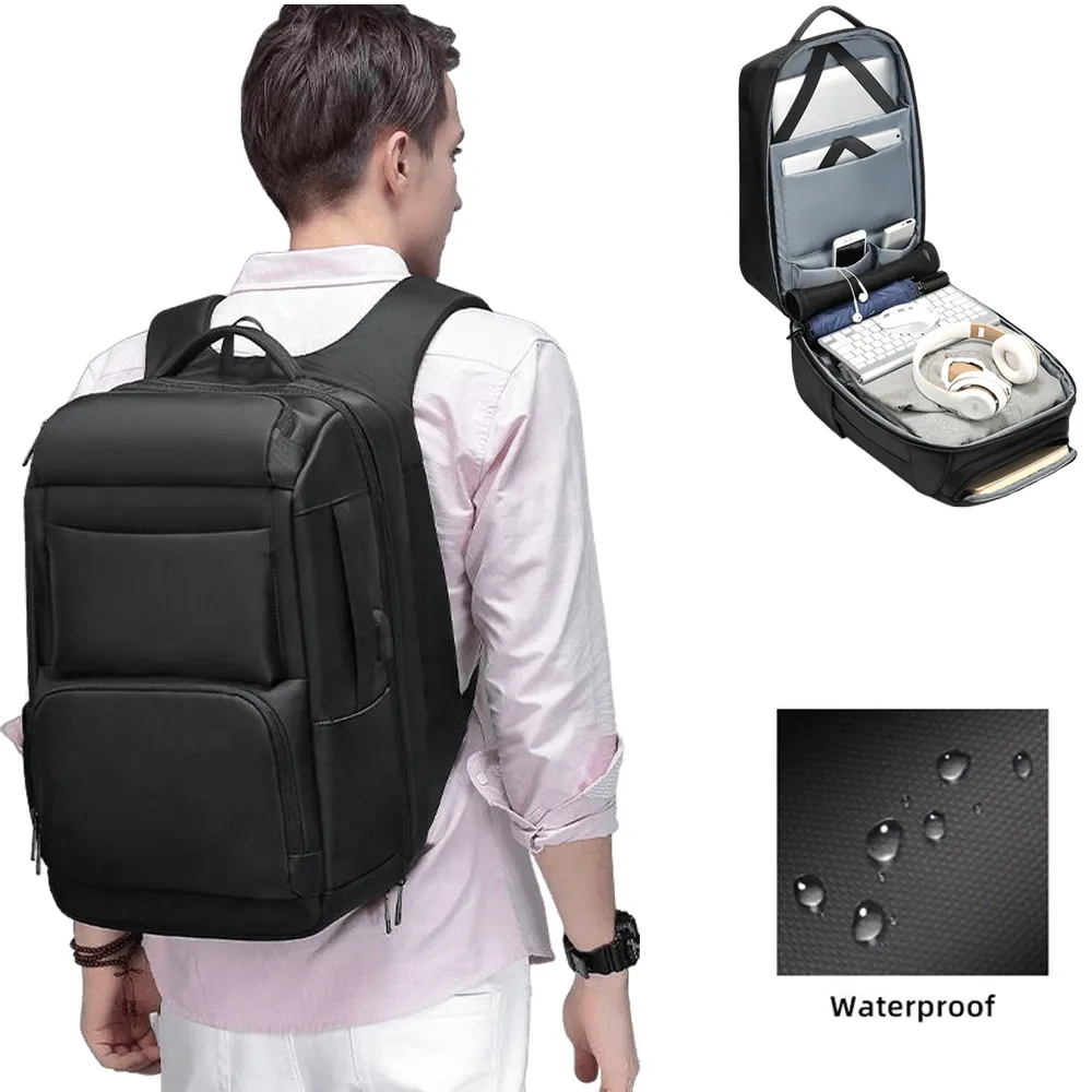 Fabrik Tasche 17 Zoll USB wasserdicht Notebook Großhandel Herren Polyester Laptop tasche Reise benutzer definierte Schule Laptop Rucksack