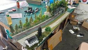 Base de présentation pour train miniature HO échelle 1:87, scène de chemin de fer électrique chinois du <span class=keywords><strong>Sud</strong></span>-<span class=keywords><strong>Ouest</strong></span>, 140x40cm - Product Image 2