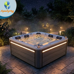 Jacuzzi Exterior Moderno para 5 Personas, Bañera de Hidromasaje Independiente con Carcasa de Acrílico, 65 Hidrojets, Control Balboa, Ideal para Proyectos de Jardines y Villas - Product Image 1