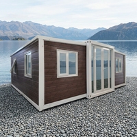 Maison conteneur moderne extensible à double aile, pliable, pour usage extérieur comme salle d'activités