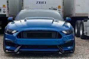 Pala frontal envolvente grande <span class=keywords><strong>Shelby</strong></span> para parachoques delantero modificado 18-23 <span class=keywords><strong>Mustang</strong></span> <span class=keywords><strong>GT350</strong></span>, escape de Material ABS de nueva condición para actualización - Product Image 6