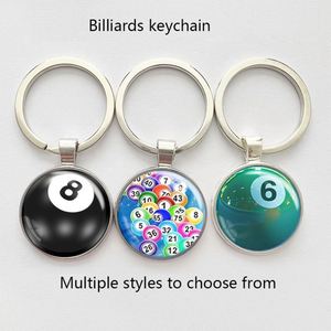 Porte-clés en caoutchouc motif animal Lucky Dog, cadeau pour les joueurs de billard et les amateurs de billard - Product Image 3