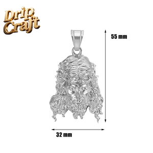 Hip-Hop Jesus PVD-Anhänger, 316L Edelstahlguss, Vakuum-Galvanisierung, Heilige Familie Porträt, Wasserdichte Qualität - Product Image 6