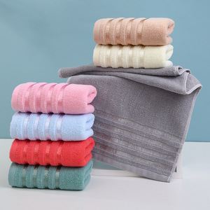 Toalla Facial de Algodón Puro 35x75 cm, Color Sólido, Agradable para la Piel, Uso Doméstico - Product Image 3