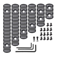 TYPHON Accessoires tactiques en nylon Clé à vis à écrou en T réglable à 5 11 fentes Compatible Slots Écrou en T en plastique