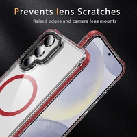 Pour Samsung Galaxy S25 Ultra étui de Protection étui de téléphone magnétique transparent pour Samsung S25 Ultra S24 Plus S23 FE