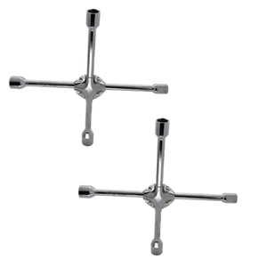 Llave cruzada universal profesional de 14 pulgadas para trabajo pesado con vasos estándar de 17 mm, 19 mm, 21 mm y 23 mm para reparación de neumáticos de coche - Product Image 3
