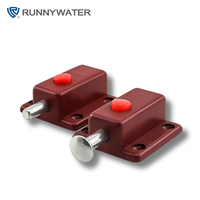 Loquet magnétique à bouton-poussoir en plastique de haute qualité pour porte de placard, fermeture automatique pour hôtel, salle de bain, design moderne