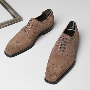 2025 New Model High-End Men's Business Oxford <b>Shoes</b> Square-Toe Decorated Leather <b>Shoes</b> <b>Height</b> <b>Increasing</b> for Autumn - Product Image 5