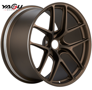 Jantes forgées personnalisées marron mat 5x112 5x120 5x114.3 pour voitures particulières <span class=keywords><strong>Toyota</strong></span> <span class=keywords><strong>Supra</strong></span> Nissan Z Corvette C8 Mustang GT Lexus - Product Image 1
