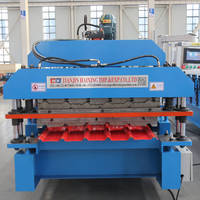 Machine automatique de formage de tôles de toiture, machine de fabrication de tuiles trapézoïdales et de tuiles Q colorées pour panneaux en zinc