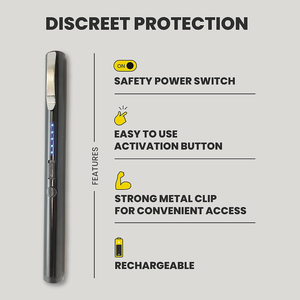 Dispositivo de Defensa Personal Directo de Fábrica con Luz Estroboscópica Brillante y Alarma Fuerte, Compatible con Uso Civil para Supervivencia en Emergencias - Product Image 5