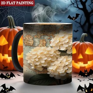 <b>Study</b> Room <b>Desk</b> Decor Drink Mug Frosted Black 11oz Ceramic Heat Color Changing Magic Cup - Product Image 6