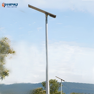 Lampadaire Solaire Hepu 3000W 2000W Tout-en-un avec Capteur Radar pour Extérieur, Éclairage Routier LED Solaire - Product Image 1