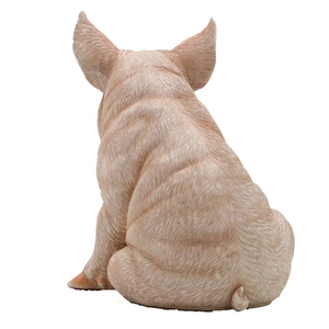 動物の置物レジンガーデンシッティング豚ファミリー等身大グラスファイバー豚像 - Product Image 6