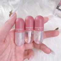 3 Couleurs Rouge à Lèvres Longue Tenue Effet Capsule Mini Sexy Mat Nude Brillant à Lèvres
