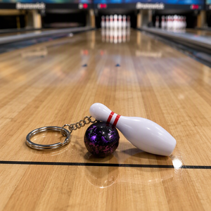 Ensemble de quilles et boule de <span class=keywords><strong>bowling</strong></span> en plastique, pendentif décoratif pour porte-clés - Product Image 2