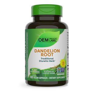 Cápsulas de raíz de diente de león al <span class=keywords><strong>mejor</strong></span> precio al por mayor, uso vegano sin OGM para adultos, mejora la inmunidad y hierba diurética tradicional - Product Image 1