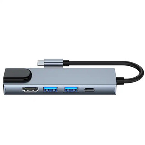 Multiport USB C Hub 3 0 2.0 Docking Station with RJ45 Ethernet 5 in 1 USB Hub Charging Type C Pc <strong>Accessories</strong> <strong>Computer</strong> - Product Image 5
