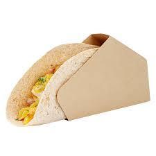 Support à tacos en céramique blanche jetable imprimé sur mesure, résistant à l'huile, pour frites, crêpes, popcorn, nouilles, tacos, à utiliser avec du sucre - Product Image 3
