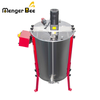 Menger Bee Automatische Honigschleuder aus Edelstahl mit Elektromotor, 4 Rahmen, für die Honigverarbeitung, 220V/110V