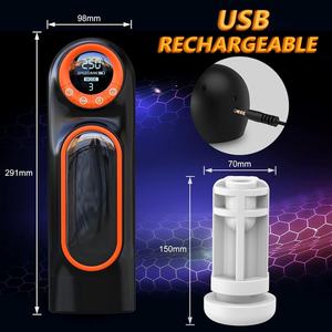 Vente chaude Réel Masturbateur Masculin Électrique TPE Poussée et Sucer Pénis Masseur Machine <span class=keywords><strong>Sex</strong></span> Toy Masturbation Coupe - Product Image 3