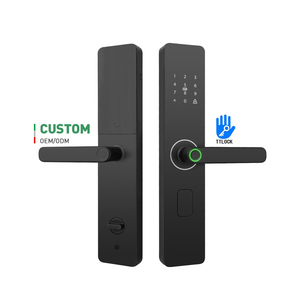 Cerradura digital inteligente sin llave 6068 para puerta con manija y gancho de seguridad, compra al por mayor - Product Image 1