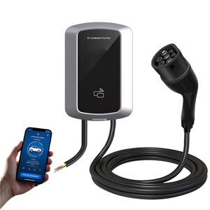 Pasokan pabrik 7KW 32A Wallbox baru tingkat kondisi 2 tipe 2 pengisi daya mobil listrik stasiun pengisian RFID Ev pengisi daya untuk mobil AC - Product Image 4