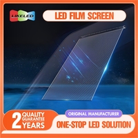 Écran LED transparent ultra-fin haute résolution P6 P8, auto-adhésif, pour vitrine, publicité, centres commerciaux, HDR10+