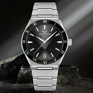 Hot Selling Fashionable Men's Quartz <b>Watch</b> With Stainless Steel Dial Sapphire Crystal Mirror 50 Meter Waterproof - Product Image 4