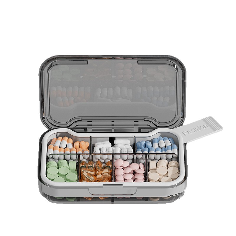 Portable Portable Self-contained Medicine Box, Moisture-proof sealed Small Medicine Box, Food-grade Storage Box