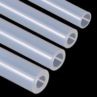 Tube en silicone de qualité alimentaire, résistant aux hautes températures, transparent, résistant à l'usure, inodore, flexible, résistant et souple