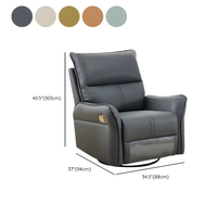 Fauteuil inclinable électrique LEYNVO pour home cinéma, fauteuil inclinable pivotant moderne avec fonction de massage et de chauffage