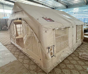 Portable Waterproof Airtight Inflatable Double Layer UV-Resistant All Season <b>Camping</b> Tent Yolo Outdoor Glamping Oxford <b>Air</b> Tent - Product Image 1