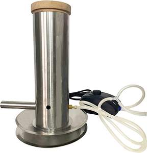 גנרטור עשן קר עם מכסה ומשאבת אוויר, מכונת עיסה חשמלית ניידת, כלי ברביקיו אביזר גריל כלי נירוסטה - Product Image 1