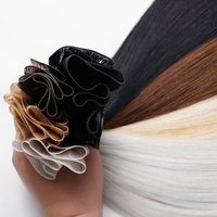 Nouvelles extensions de cheveux naturels Remy russes 100% humains, micro-fines, invisibles, sans couture, double tirage, design populaire et innovant