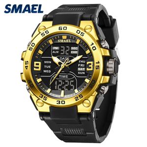 Montre SMAEL 8138 pour homme, nouvelle montre numérique-analogique à double affichage, élégante, multifonctionnelle, étanche 5ATM, montre de sport - Product Image 3