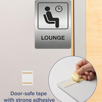Panneau composite en aluminium imprimé en relief 3D ADA Braille personnalisé pour salle d'attente, 68 pouces