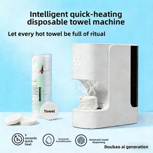 Calentador de Toallas Inteligente con Temperatura Ajustable para Toallas Comprimidas Desechables, Calentador de Toallitas Calientes para Uso en Spa y Hogar - Product Image 1