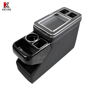 Boîte d'accoudoir de voiture noire avec porte-gobelet pour V.W Transporter Multivan T5 T6 accoudoir de Console centrale de voiture 2003-2020 - Product Image 4