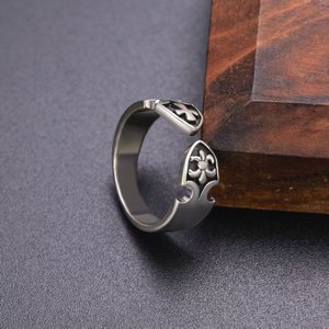 Europeo e americano S925 puro argento semplice nudo retrò squisitamente realizzato da <span class=keywords><strong>uomo</strong></span> e da donna <span class=keywords><strong>anelli</strong></span> alla moda - Product Image 2